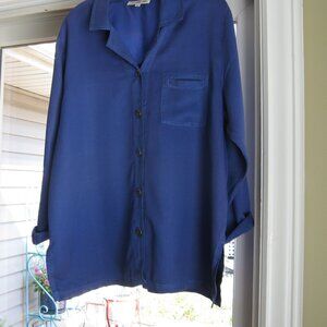 City Wear Tencel Shirt Jscket Size Large